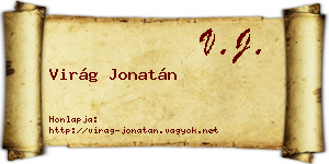 Virág Jonatán névjegykártya