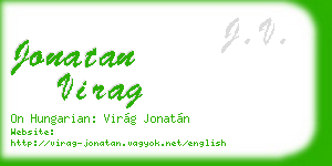 jonatan virag business card